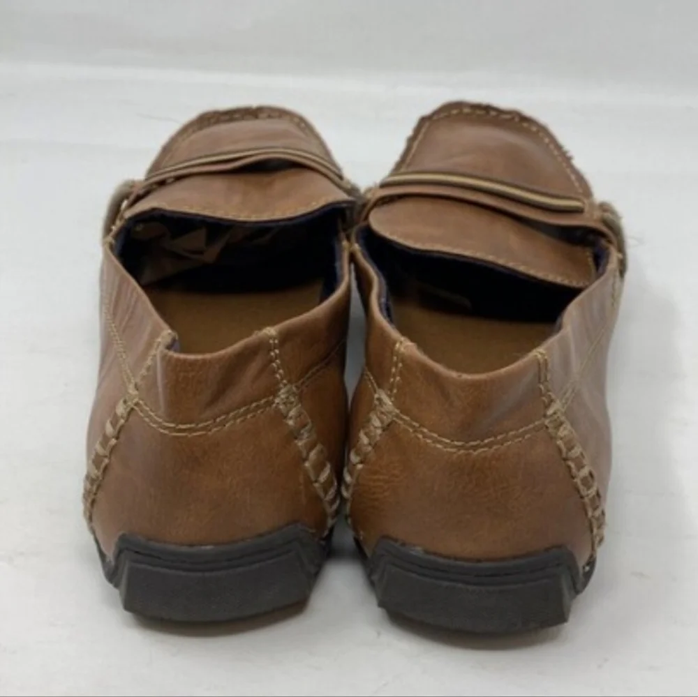 STEVE MADDEN GANDER LEATHER BOAT SHOES SIZE 11